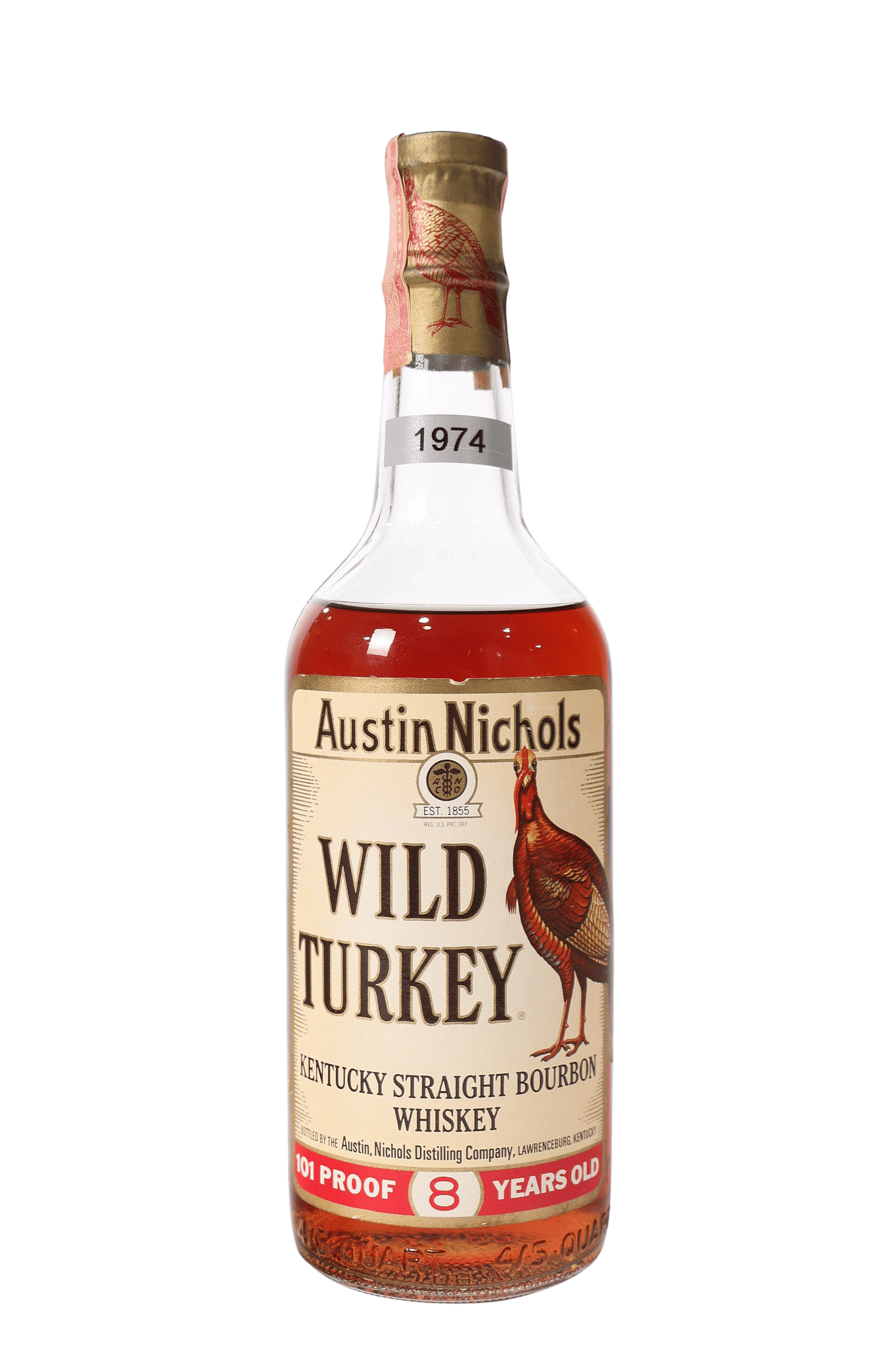 Wild Turkey 8yr 101 Proof Bourbon 1973 Rare Whiskey | Whiskey Source
